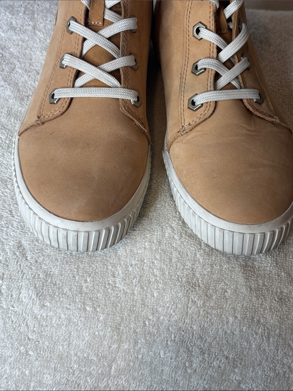 🤎 Timberland Skyla Bay 6-Inch Boots Women’s 7 Wheat Nubuck Lace Up A2C3S 🤎 - Picture 11 of 13